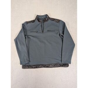 Fitzroy Pullover Mens Large Gray Half Zip Technical Outdoor Jacket Pockets 105